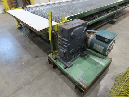 54"x 14' Steel Wire Mesh Belt Conveyor 1/3Hp 230/480V 3PH 1FPM