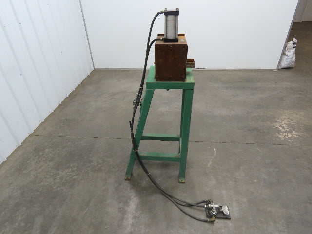 Pneumatic Air 1 Ton Punch Press 1/2" Stroke 10x7-1/4" Die Fabco Cylinder