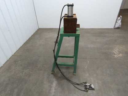 Pneumatic Air 1 Ton Punch Press 1/2" Stroke 10x7-1/4" Die Fabco Cylinder