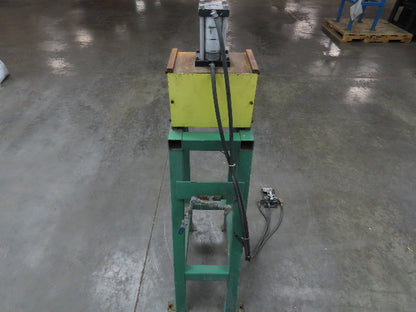 Pneumatic Air 1 Ton Punch Press 1/2" Stroke 10x7-1/4" Die Fabco Cylinder