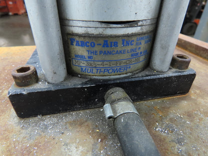 Pneumatic Air 1 Ton Punch Press 1/2" Stroke 10x7-1/4" Die Fabco Cylinder