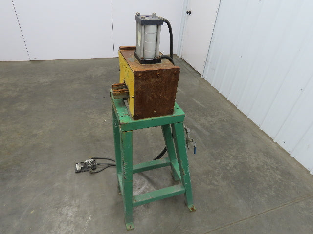 Pneumatic Air 1 Ton Punch Press 1/2" Stroke 10x7-1/4" Die Fabco Cylinder