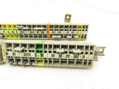 Wago 264 Terminal Blocks 28-12 Gage Single & Double Type Lot of 86