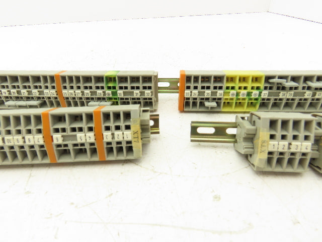 Wago 264 Terminal Blocks 28-12 Gage Single & Double Type Lot of 86