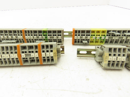 Wago 264 Terminal Blocks 28-12 Gage Single & Double Type Lot of 86