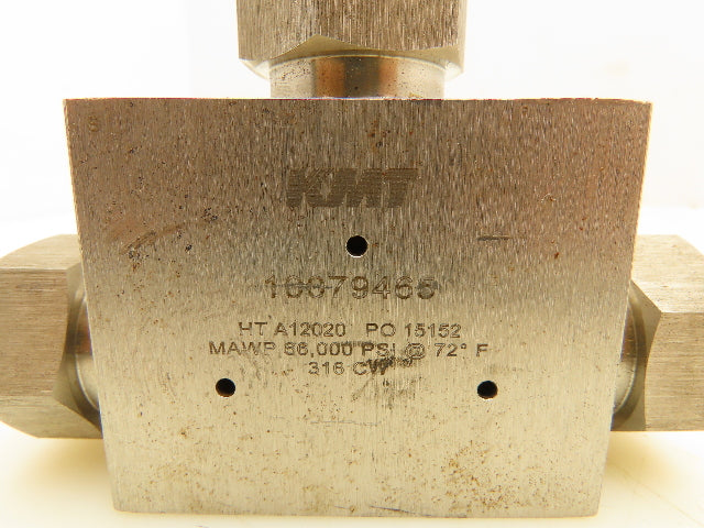 KMT 10079465 Tee Coupling For Waterjet 9/16" 66,000 PSI@72°F 316 CW