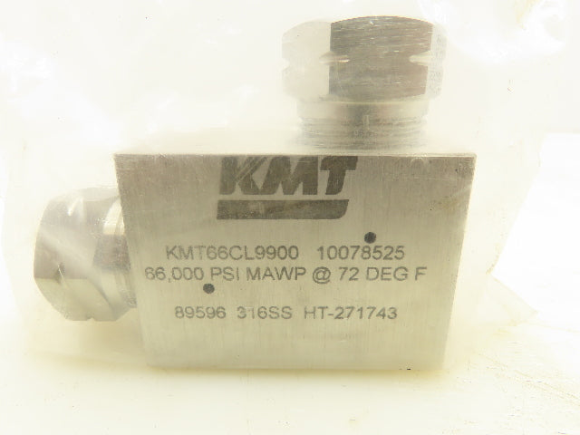 KMT KMT66CL9900 Elbow Assembly For A Waterjet 1/2" 66,000 PSI@72°F