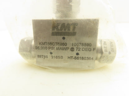 KMT KMT66CT6660 Tee Coupling For Waterjet 3/8" 66,000 PSI@72°F