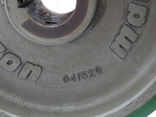 Hamilton 12x3" Duralast Green Polyurethane Cast Iron Wheel 2" Keyed Bore