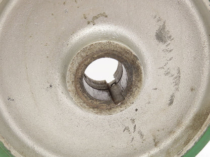Trew 12x3" Duralast Green Polyurethane Cast Iron Wheel 1-15/16" Keyed Bore