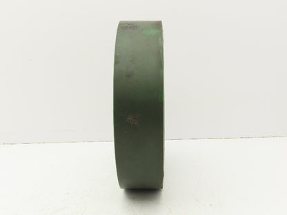 Trew 12x3" Duralast Green Polyurethane Cast Iron Wheel 1-15/16" Keyed Bore