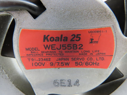 Japan Servo WEJ55B2 Koala 25 Cooling Fan Unit Ball Bearing 100V 3.5"