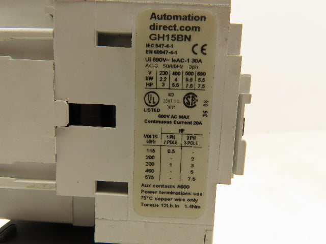 Automation Direct RTD321100 Motor Starter Thermal Overload Relay 8-11A 3 Pole