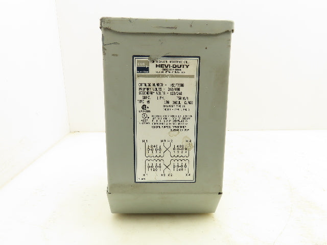 EGS HS1F750B Hevi-Duty Transformer 0.75 KVA 1Ph HV 240/480V LV 120/240V