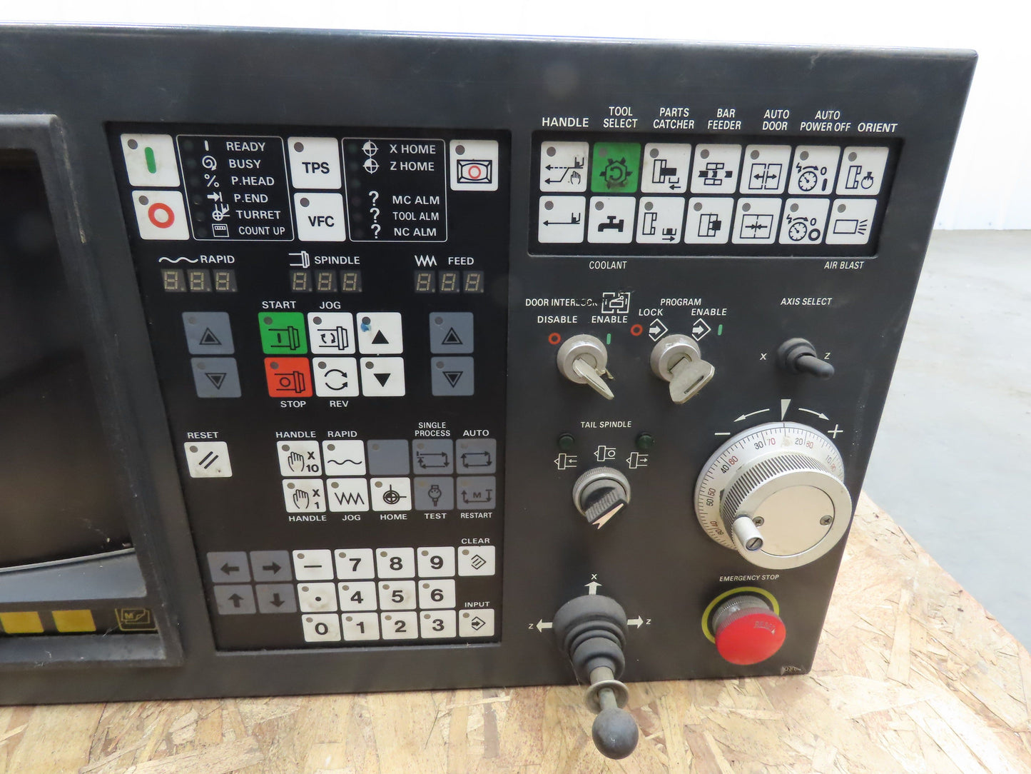 Mazatrol Cam T-2 Operator Interface Control Panel & Monitor Mazak CNC Lathe