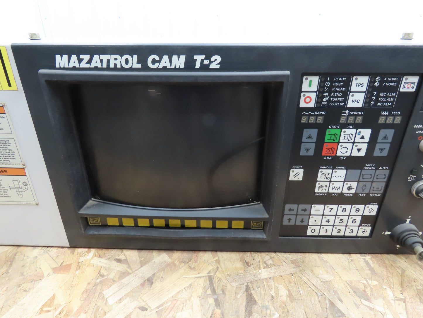 Mazatrol Cam T-2 Operator Interface Control Panel & Monitor Mazak CNC Lathe