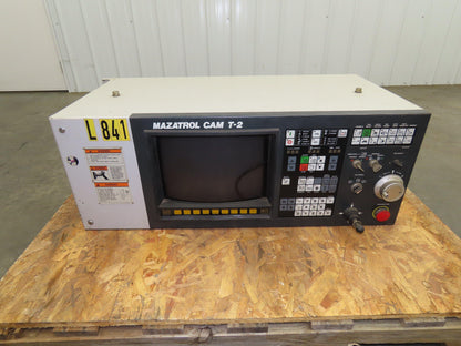 Mazatrol Cam T-2 Operator Interface Control Panel & Monitor Mazak CNC Lathe