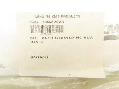 KMT 20422228 Actuator Repair Kit Pneumatic Valve Includes Spring Seal And O Ring