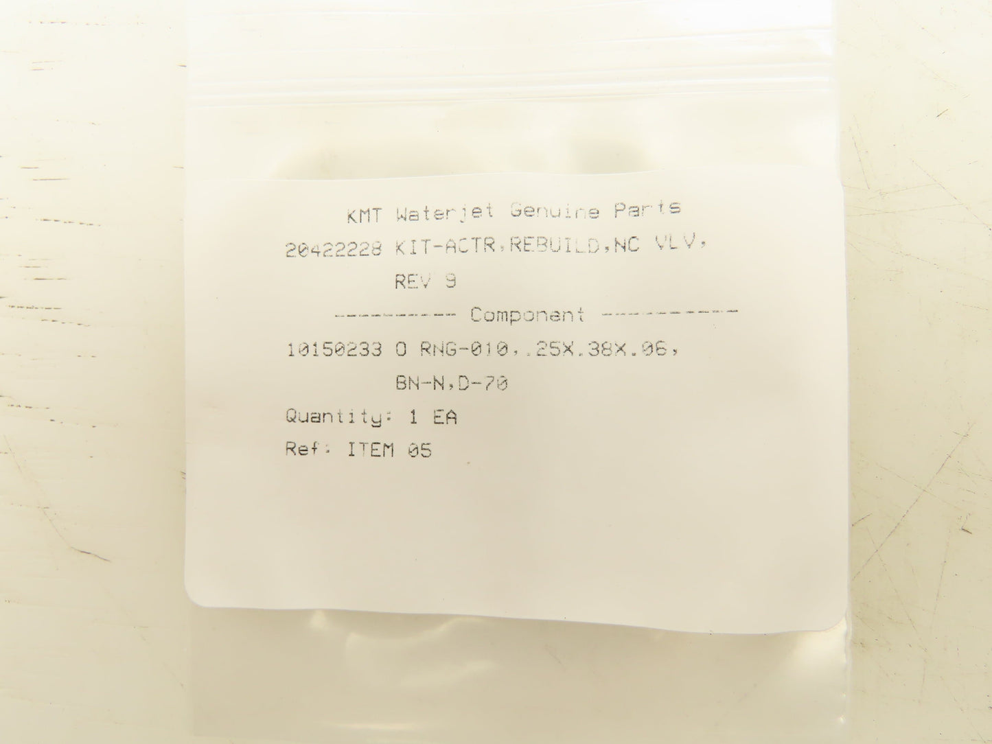 KMT 20422228 Actuator Repair Kit Pneumatic Valve Includes Spring Seal And O Ring