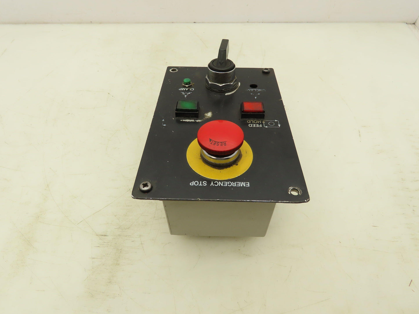 Mazak Mori Seiki Lathe Pusbutton E-Stop Clamp Feed Operator Control Station