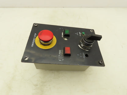 Mazak Mori Seiki Lathe Pusbutton E-Stop Clamp Feed Operator Control Station