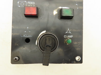 Mazak Mori Seiki Lathe Pusbutton E-Stop Clamp Feed Operator Control Station