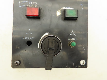 Mazak Mori Seiki Lathe Pusbutton E-Stop Clamp Feed Operator Control Station