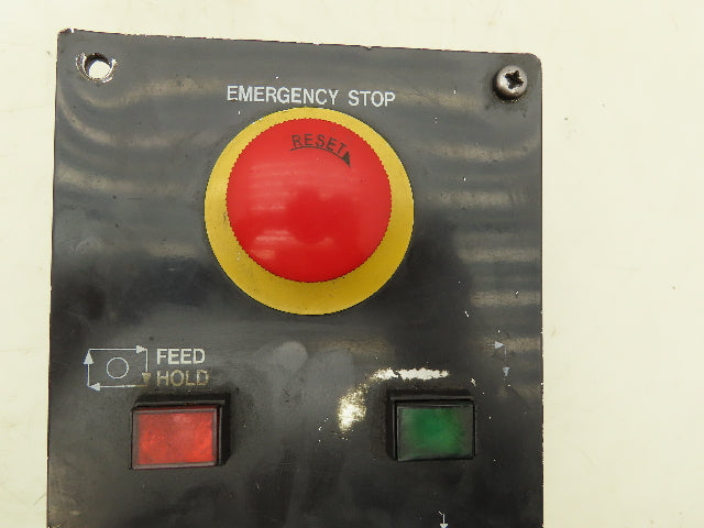 Mazak Mori Seiki Lathe Pusbutton E-Stop Clamp Feed Operator Control Station