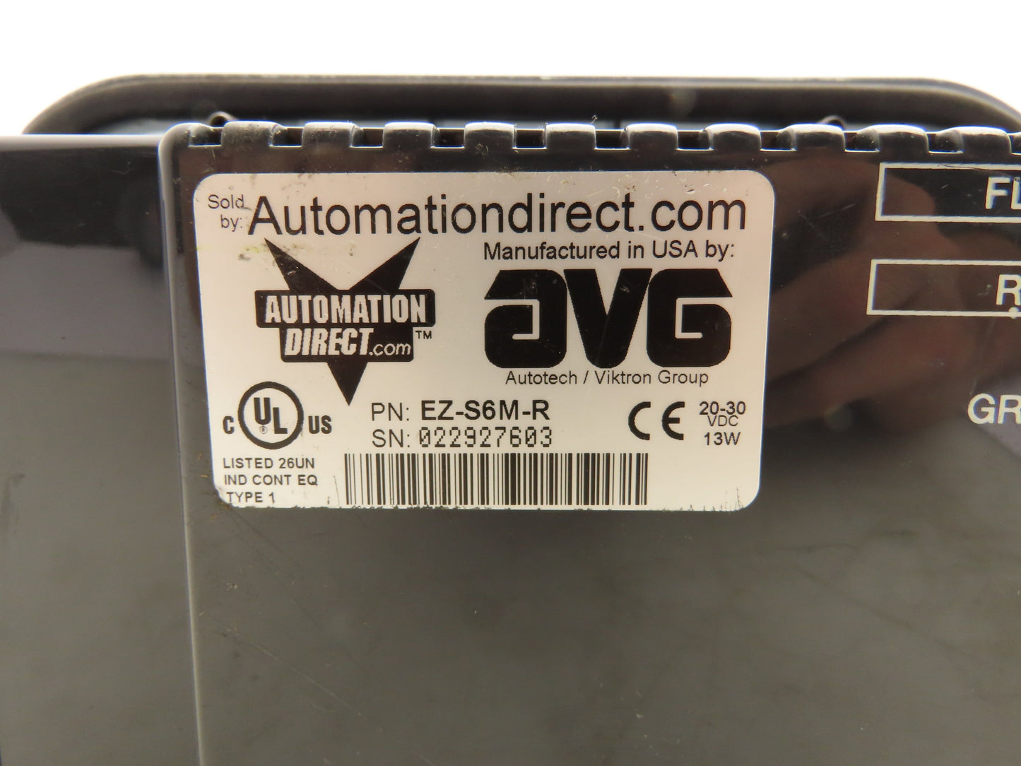 Automation Direct EZ-S6M-R Touch Screen Interface Panel 24V 13W
