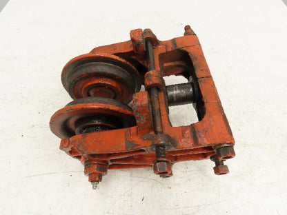 Cleveland Tramrail Underhung Bridge Crane End Truck ES Idler Head WA 5" Wheels