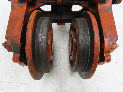 Cleveland Tramrail Underhung Bridge Crane End Truck ES Idler Head WA 5" Wheels