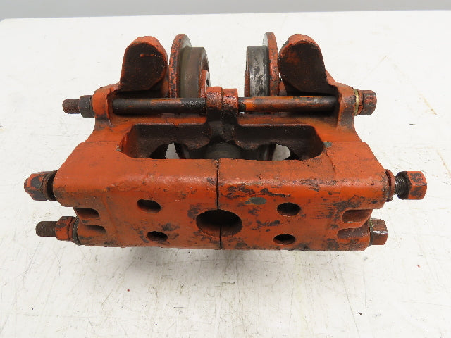 Cleveland Tramrail Underhung Bridge Crane End Truck ES Idler Head WA 5" Wheels