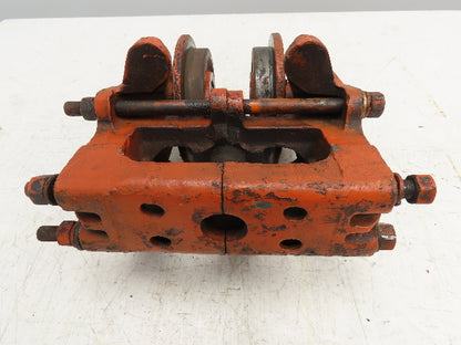 Cleveland Tramrail Underhung Bridge Crane End Truck ES Idler Head WA 5" Wheels