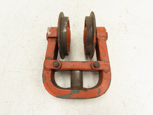 Cleveland Tramrail Underhung Bridge Crane Hoist Push Trolley End Truck 3" Beam