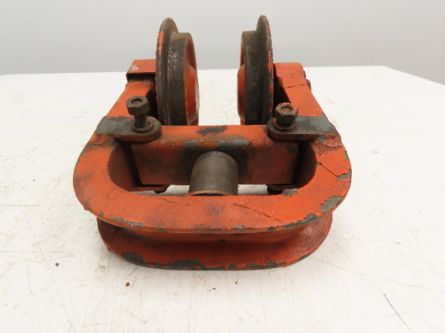 Cleveland Tramrail Underhung Bridge Crane Hoist Push Trolley End Truck 3" Beam