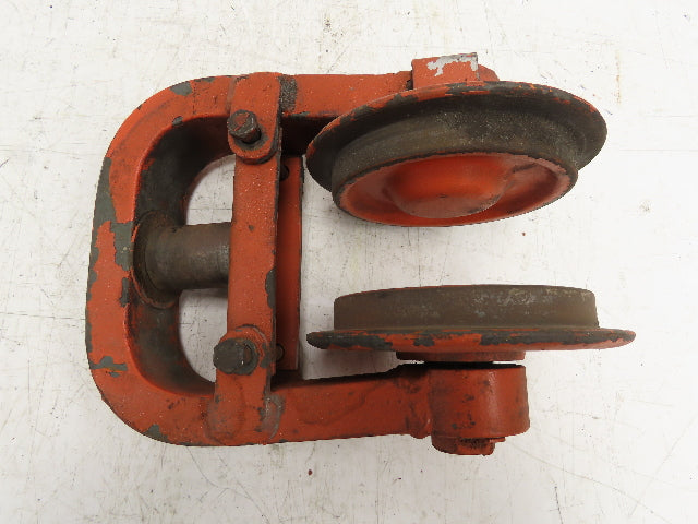 Cleveland Tramrail Underhung Bridge Crane Hoist Push Trolley End Truck 3" Beam