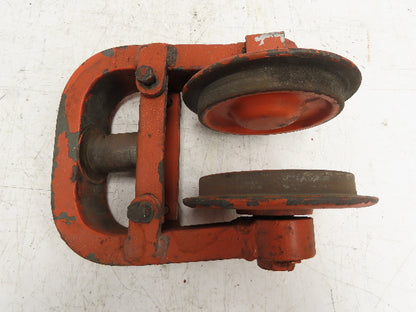Cleveland Tramrail Underhung Bridge Crane Hoist Push Trolley End Truck 3" Beam