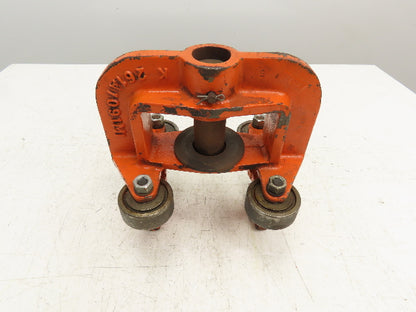 Cleveland Tramrail Bridge Crane End Truck 5" Roller Wheel Housing Mount