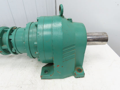 Leroy Somer Metric Gearmotor Inline Reducer 1 RPM Output .66kW 460V 3PH LS80L
