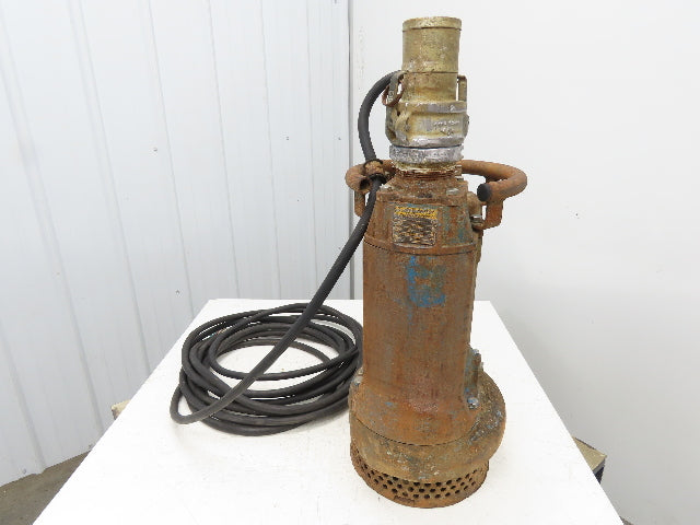 Tsurumi KRS2-B3 Submersible 3" Dewatering Sump Pump 5Hp 460V 383 GPM 57 Ft-Hd