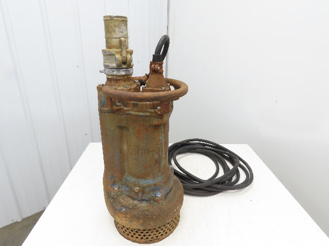 Tsurumi KRS2-B3 Submersible 3" Dewatering Sump Pump 5Hp 460V 383 GPM 57 Ft-Hd