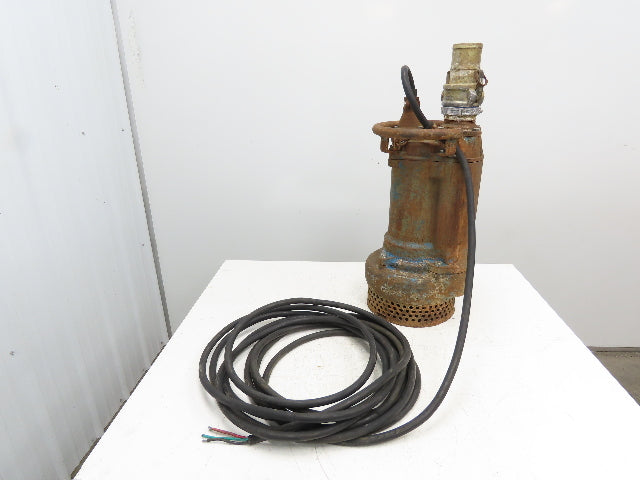 Tsurumi KRS2-B3 Submersible 3" Dewatering Sump Pump 5Hp 460V 383 GPM 57 Ft-Hd