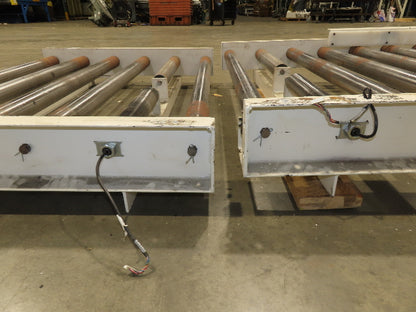 49"x 8' 3" Motor Driven Live Roller Pallet Conveyor 42"BF 24VDC MDR Chain Drive