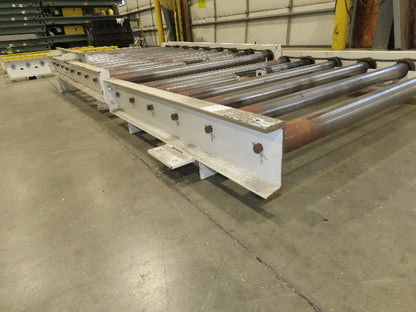 49"x 8' 3" Motor Driven Live Roller Pallet Conveyor 42"BF 24VDC MDR Chain Drive