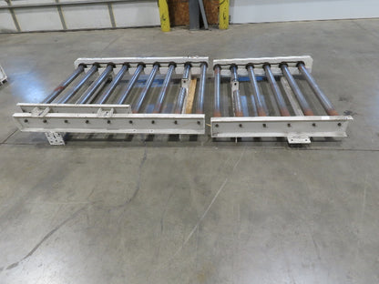 49"x 8' 3" Motor Driven Live Roller Pallet Conveyor 42"BF 24VDC MDR Chain Drive