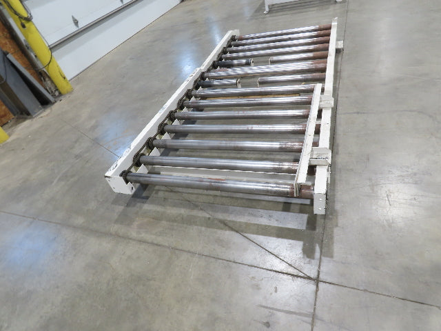 49"x 8' 3" Motor Driven Live Roller Pallet Conveyor 42"BF 24VDC MDR Chain Drive
