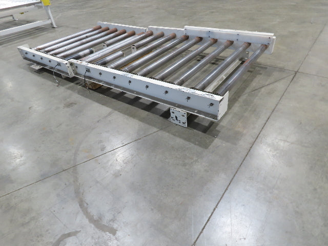 49"x 8' 3" Motor Driven Live Roller Pallet Conveyor 42"BF 24VDC MDR Chain Drive