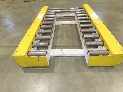 34" Pallet Track Conveyor Split Lane Forklift Load 24V MDR Motor Driven Roller