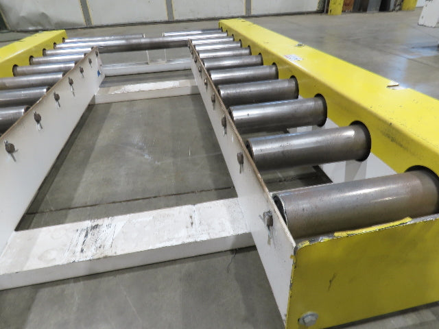 34" Pallet Track Conveyor Split Lane Forklift Load 24V MDR Motor Driven Roller