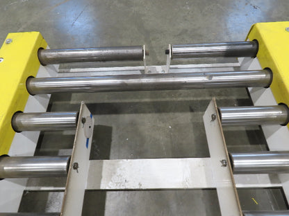 34" Pallet Track Conveyor Split Lane Forklift Load 24V MDR Motor Driven Roller